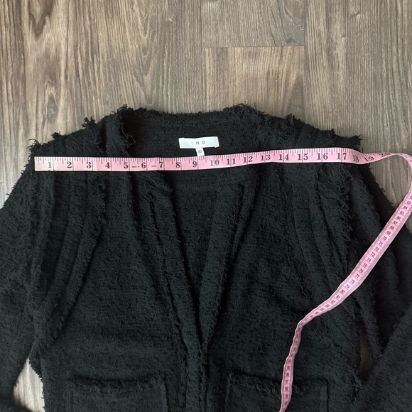 IRO Black Fringe Luxurious Black Jacket - Picture 9 of 13